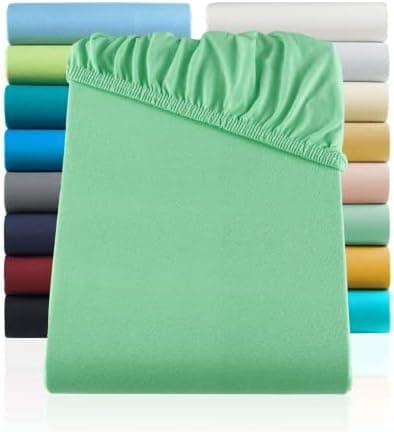 Jersey-Spannbettlaken 100% Baumwolle 180×200–200×200 cm