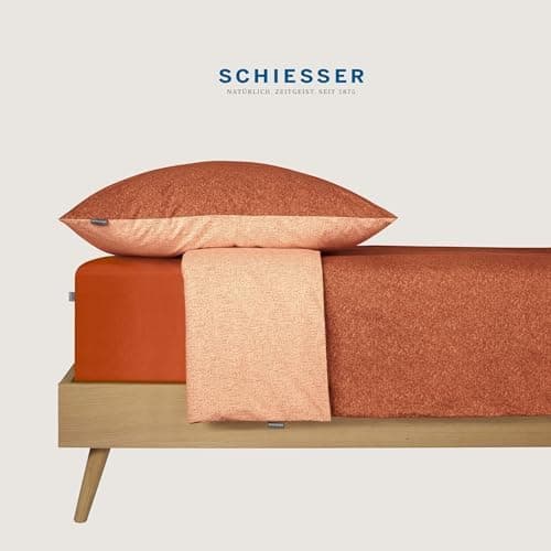 Schiesser Spannbettlaken Jessi – 100% gekämmte Baumwolle aus nachhaltiger Produktion | 180–190×200 cm, Matratzenhöhe bis