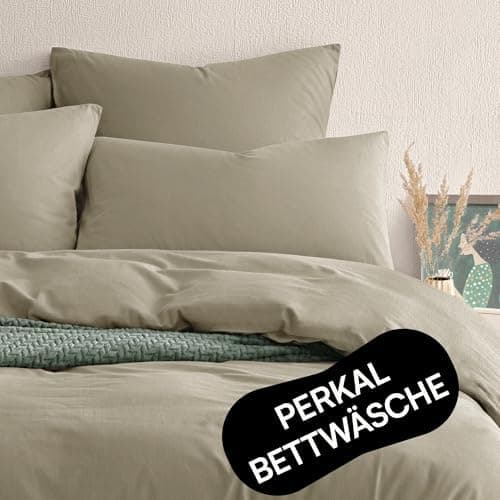 Perkal Kissenbezug Set 40x80 cm (2er) – 100% Bio-Baumwolle