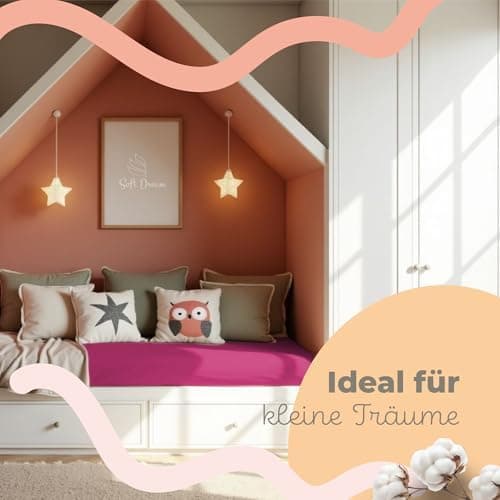 Soft Dream Spannbettlaken 90x200 cm Dunkelgrau – 100% gekämmte Baumwolle Jersey – für Kinder- & Juniorbett