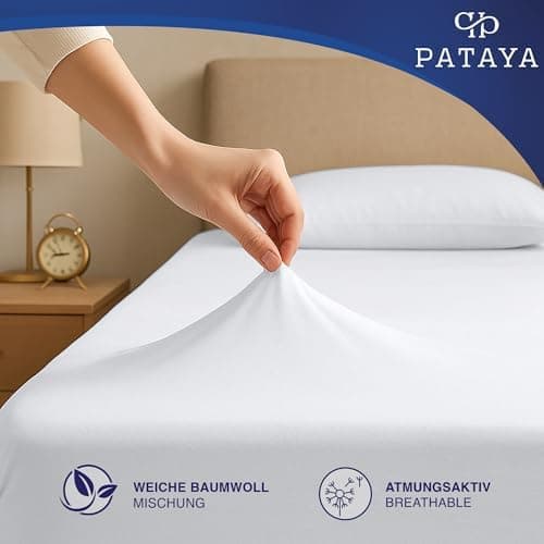 Pataya Spannbettlaken 140x200 cm – Oeko-TEX® Baumwollmischung, für Matratzen bis 25 cm (Anthrazit)