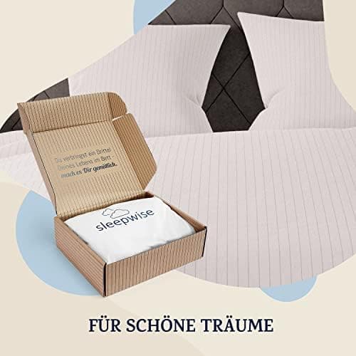sleepwise Bettwäsche 135x200 Mikrofaser – ÖKO‑TEX zertifiziert, bügelfrei & knitterfrei, 2‑tlg. (inkl. 80x80 cm Kissenbe