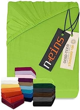 Jersey-Spannbetttuch – 100% Baumwolle, 180–200 x 200 cm