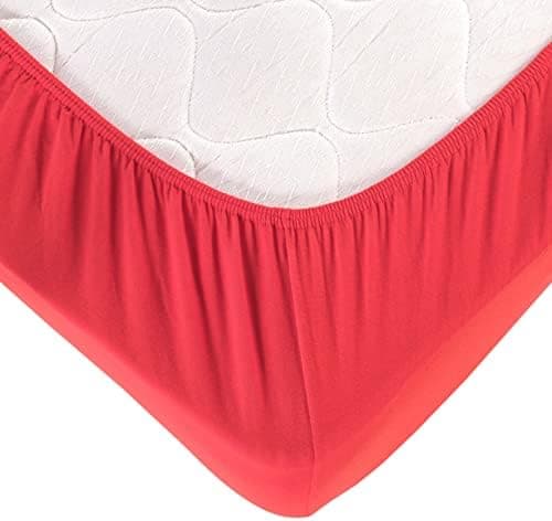 Vency Spannbettlaken 90x200 cm – 100% Baumwolle, für Matratzen bis 35 cm