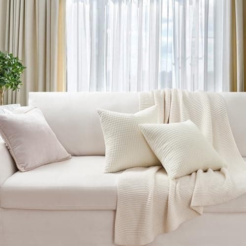 Topfinel Kissenbezüge 40x40 cm 4er-Set Rosa – Cord-Optik, flauschig, GRS‑zertifiziert
