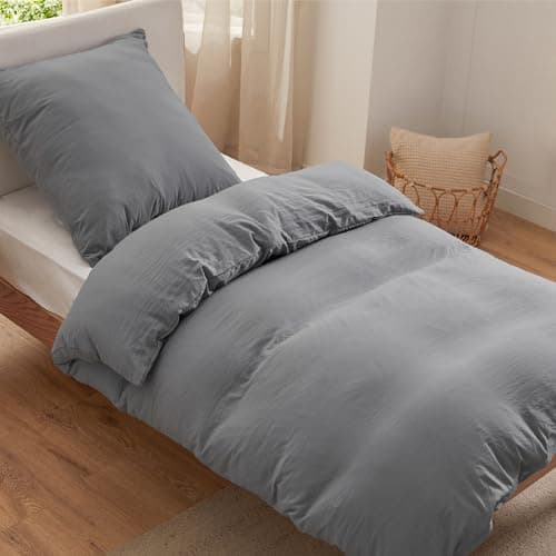 BEDSURE Bettwäsche 135x200 4‑teilig – Weiches Baumwoll‑Feeling Bettwäsche‑Set 135 x 200 cm, inkl. 2 Kissenbezüge 80x80,