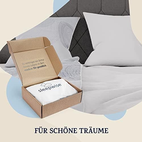 sleepwise Bettwäsche 135x200 Mikrofaser – ÖKO‑TEX zertifiziert, bügelfrei & knitterfrei, 2‑tlg. (inkl. 80x80 cm Kissenbe