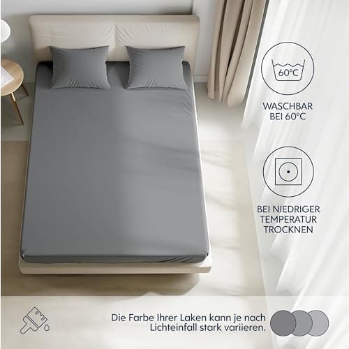 Dreamzie Spannbettlaken 70 x 200 cm – 100% Jersey‑Baumwolle, 150 g/m², OEKO‑TEX® STANDARD 100 – Anthrazit