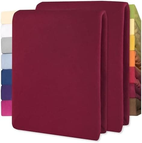 CelinaTex Jersey-Spannbettlaken 90x200–100x200 cm bis 26 cm Matratzenhöhe | 100% gekämmte Baumwolle | OEKO‑TEX STANDARD