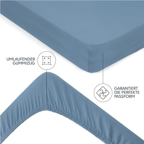Dreamzie Spannbettlaken 70 x 200 cm – 100% Jersey‑Baumwolle, 150 g/m², OEKO‑TEX® STANDARD 100 – Anthrazit