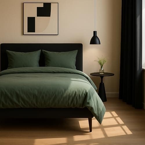 Bettwäsche 155x220 Baumwolle Jeans Blau – 2-teilig mit Reißverschluss, Bettbezug 155x220 + Kissenbezug 80x80