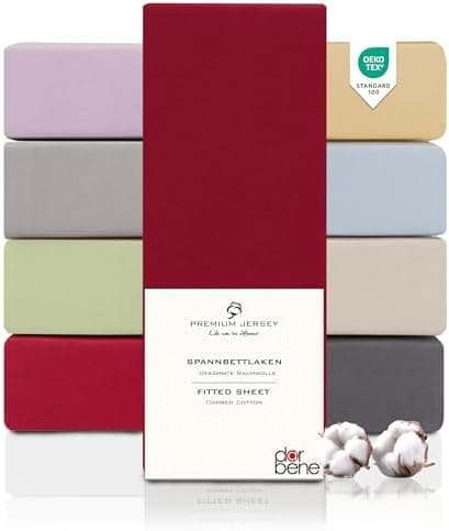 Spannbettlaken 90x200 – Jersey 100% gekämmte Baumwolle, passend für Matratzen bis 30 cm