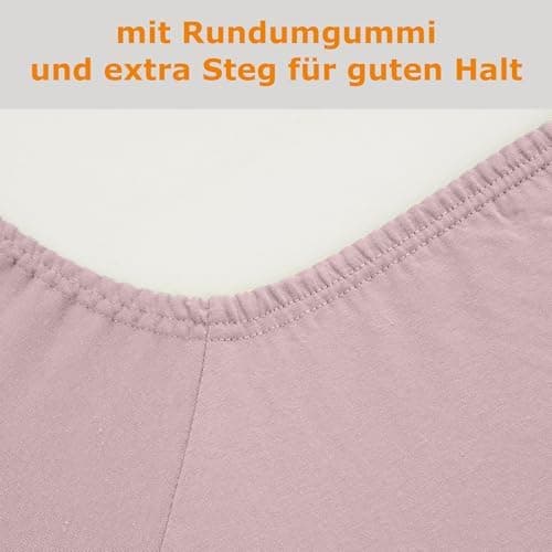 home4good Spannbettlaken 120x200 cm – Jersey 100% Baumwolle (OEKO-TEX STANDARD 100) – für Matratzenhöhe 15–25 cm, Weiß