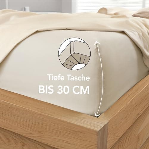 Dreamzie Spannbettlaken 120x200 cm – 100% Mikrofaser, Hoher Steg bis 35 cm