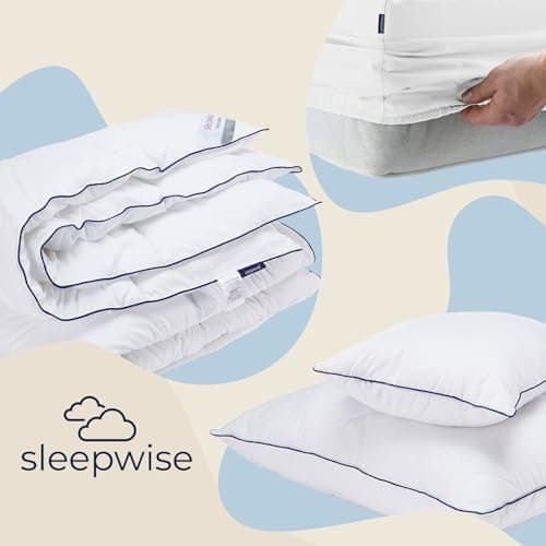 sleepwise Bettwäsche 135x200 Mikrofaser – ÖKO‑TEX zertifiziert, bügelfrei & knitterfrei, 2‑tlg. (inkl. 80x80 cm Kissenbe