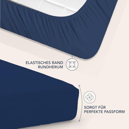 Dreamzie Spannbettlaken – 100% Mikrofaser, 35 cm Tiefe Tasche