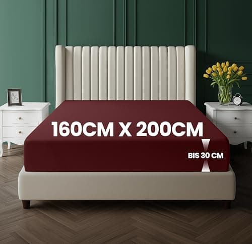 Utopia Bedding Spannbettlaken 120 x 200 cm für Matratzen bis 30 cm – gebürstete Mikrofaser, OEKO‑TEX® STANDARD 100
