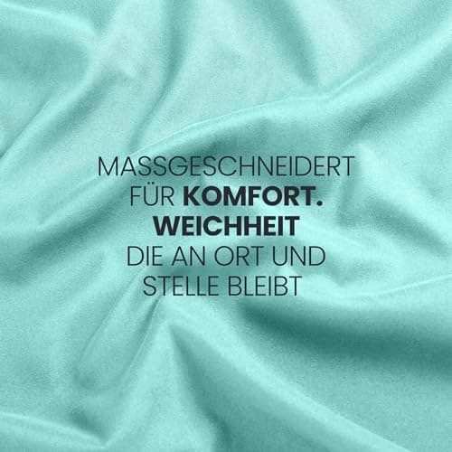 Utopia Bedding Spannbettlaken 180×200 cm – Grau, gebürstete Polyester‑Mikrofaser, OEKO‑TEX zertifiziert