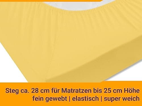Jersey-Spannbetttuch – 100% Baumwolle, 180–200 x 200 cm