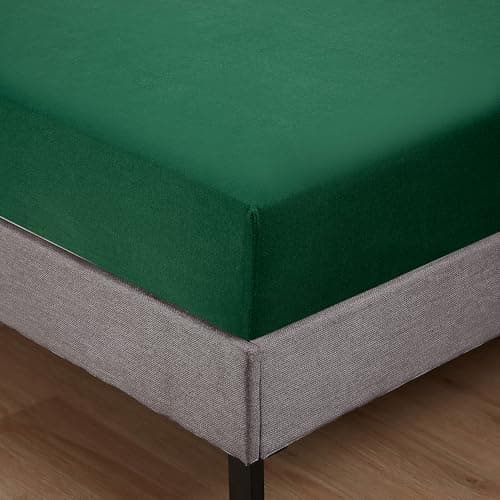 Jersey-Spannbettlaken 100% Baumwolle – 100% gekämmte Baumwolle, 90 x 200 cm (Steghöhe 27 cm)