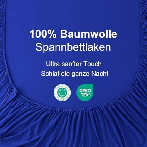 CELESTA Spannbettlaken 140 x 200 cm – 100% Baumwolle (OEKO‑TEX STANDARD 100) – für Matratzen bis 30 cm