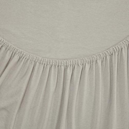 Jersey-Spannbettlaken 100% Baumwolle – 100% gekämmte Baumwolle, 90 x 200 cm (Steghöhe 27 cm)