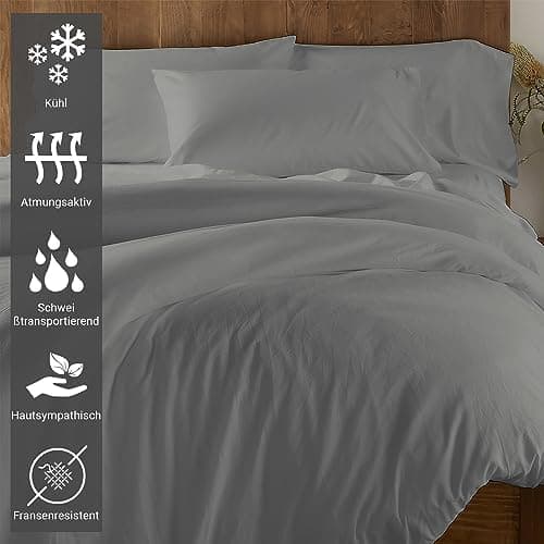 Pizuna Kissenbezüge 2er-Pack 40 x 80 cm Dunkelblau – 100% Langstapel-Baumwolle, 400 Fadenzahl