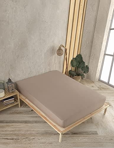 Vency Spannbettlaken 90x200 cm – 100% Baumwolle, für Matratzen bis 35 cm