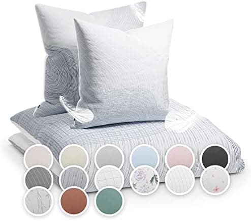 sleepwise Bettwäsche 135x200 Mikrofaser – ÖKO‑TEX zertifiziert, bügelfrei & knitterfrei, 2‑tlg. (inkl. 80x80 cm Kissenbe