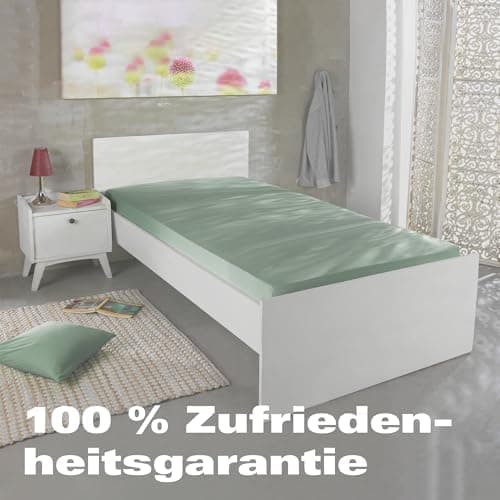 BaSaTex Bio-Jersey Spannbettlaken 120x200 cm – 100% Bio-Baumwolle, GOTS-zertifiziert – Taupe