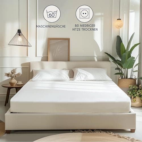 Dreamzie Spannbettlaken 90x190/200 cm – 100% Jersey‑Baumwolle, OEKO‑TEX STANDARD 100