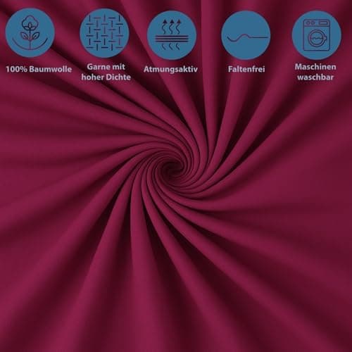 Spannbettlaken 120x200 cm – Jersey 100% Baumwolle – für Matratzen bis 25 cm Höhe