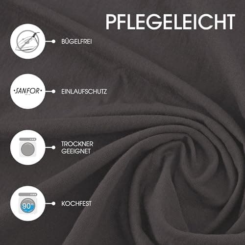 CelinaTex Jersey-Spannbettlaken 90x200–100x200 cm bis 26 cm Matratzenhöhe | 100% gekämmte Baumwolle | OEKO‑TEX STANDARD