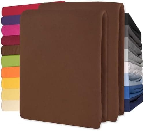 CelinaTex Jersey-Spannbettlaken 90x200–100x200 cm bis 26 cm Matratzenhöhe | 100% gekämmte Baumwolle | OEKO‑TEX STANDARD