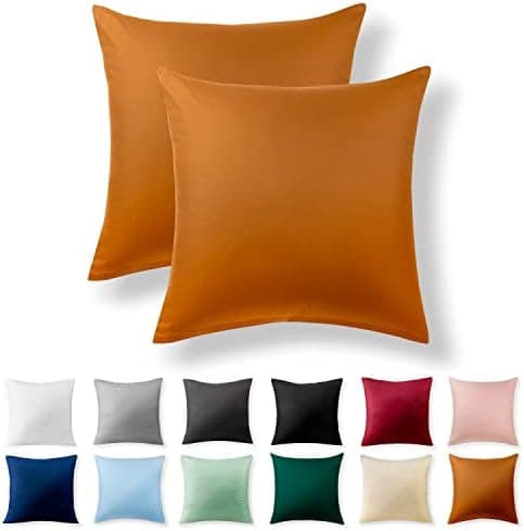 2er-Set Kissenbezüge 40 x 80 cm – Renforcé, 100% Baumwolle, superweich mit Reißverschluss, Babyrosa