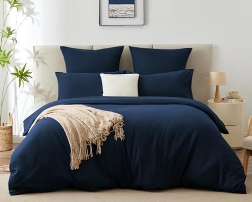 WAVVE Bettwäsche 135x200 – 4‑teiliges Mikrofaser‑Set Anthrazit (inkl. 2×80×80 cm Kissenbezüge) mit Reißverschluss, OEKO‑