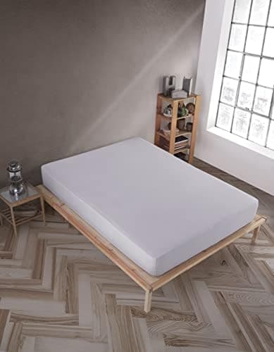 Vency Spannbettlaken 90x200 cm – 100% Baumwolle, für Matratzen bis 35 cm