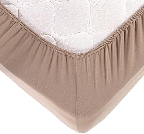 Vency Spannbettlaken 90x200 cm – 100% Baumwolle, für Matratzen bis 35 cm