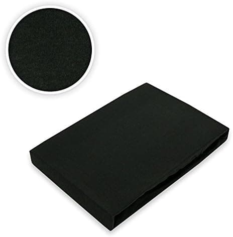 EXKLUSIV HEIMTEXTIL Jersey-Spannbettlaken 90–100 x 200 cm, bis 25 cm Matratzenhöhe – 100% Baumwolle, Öko‑Tex zertifizier
