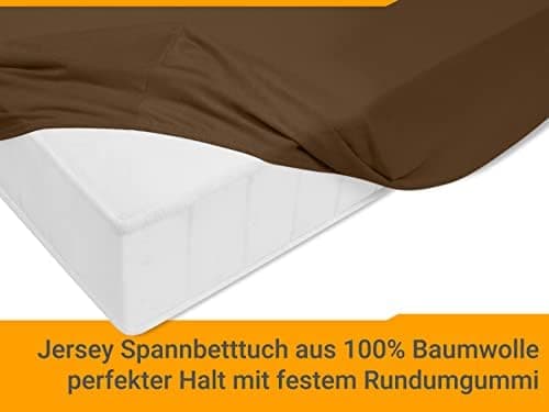 Jersey-Spannbetttuch – 100% Baumwolle, 180–200 x 200 cm