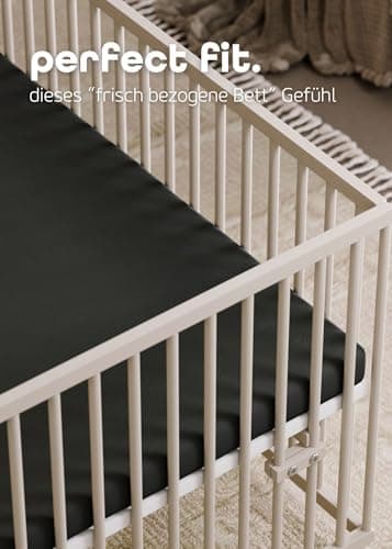 Sämann® Spannbettlaken Jersey 90x200 cm – Baumwolle, anthrazit
