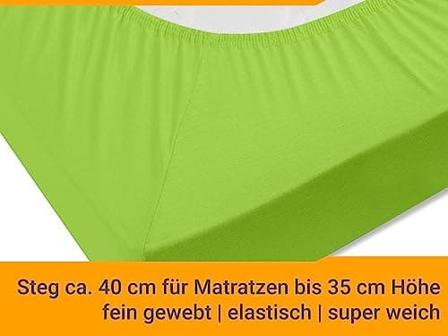 Jersey-Spannbetttuch – 100% Baumwolle, 180–200 x 200 cm