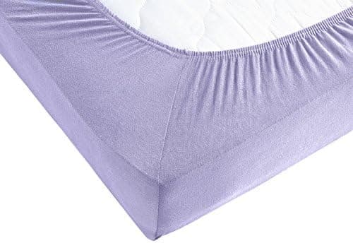 Jersey-Spannbettlaken 100% Baumwolle – 90–100×200 cm, für Matratzen bis 25 cm (Steghöhe bis 23 cm), Beige