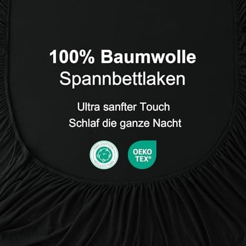 CELESTA Spannbettlaken 140 x 200 cm – 100% Baumwolle (OEKO‑TEX STANDARD 100) – für Matratzen bis 30 cm