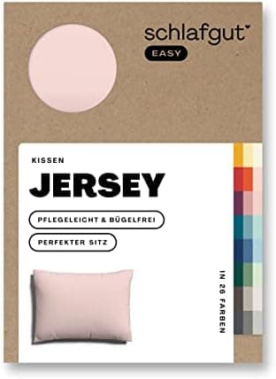 Schlafgut Easy Jersey Kissenbezug 40 x 40 cm – 100% Baumwolle, superweich & atmungsaktiv, Green Mid