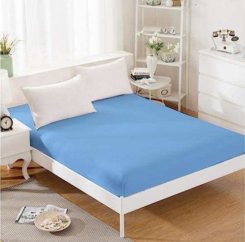 Jersey-Spannbettlaken aus Baumwolle – elastisch & extra weich, Beige (90 x 200 cm)