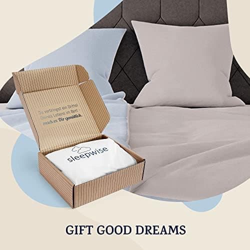 sleepwise Bettwäsche 135x200 Mikrofaser – ÖKO‑TEX zertifiziert, bügelfrei & knitterfrei, 2‑tlg. (inkl. 80x80 cm Kissenbe