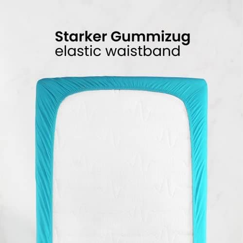 Jersey-Spannbettlaken 100% Baumwolle 180×200–200×200 cm