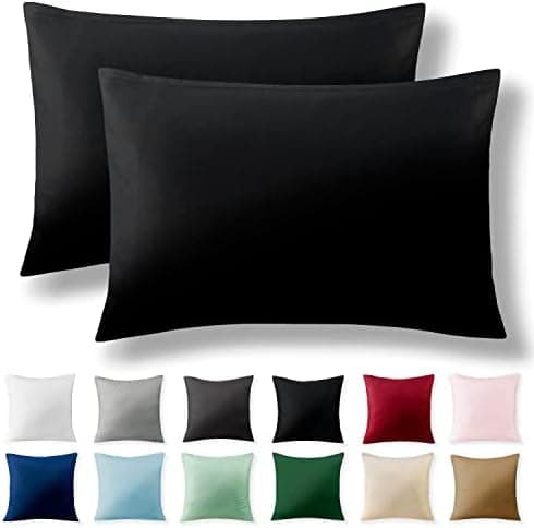 2er-Set Kissenbezüge 40 x 80 cm – Renforcé, 100% Baumwolle, superweich mit Reißverschluss, Babyrosa