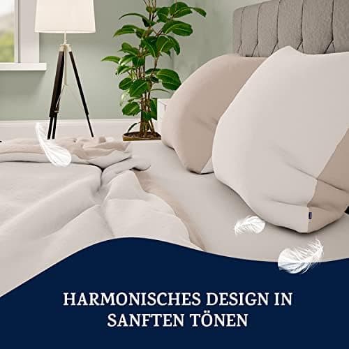sleepwise Bettwäsche 135x200 Mikrofaser – ÖKO‑TEX zertifiziert, bügelfrei & knitterfrei, 2‑tlg. (inkl. 80x80 cm Kissenbe